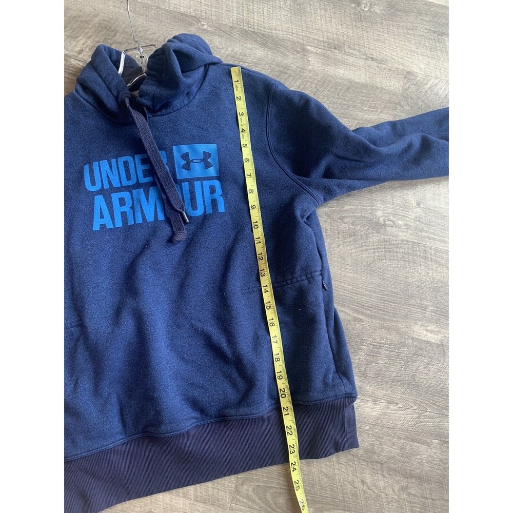 UNDER ARMOUR UA THREADBORNE FLEECE WOMEN'S HOODIE SIZE MEDIUM BLUE - Picture 4 of 11